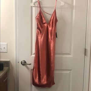 Metallic Rose Gold Dress